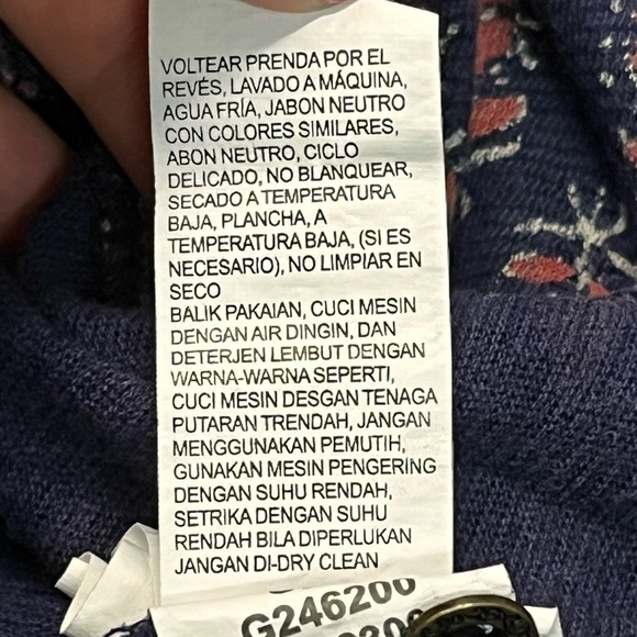 Lucky brand women’s long sleeve boho peasant blouse - Picture 6 of 8